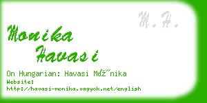 monika havasi business card
